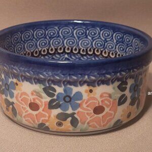 Unikat Polish Pottery Small Ramekin (4753 Starzyk) (3 7/8" wide) NEW!